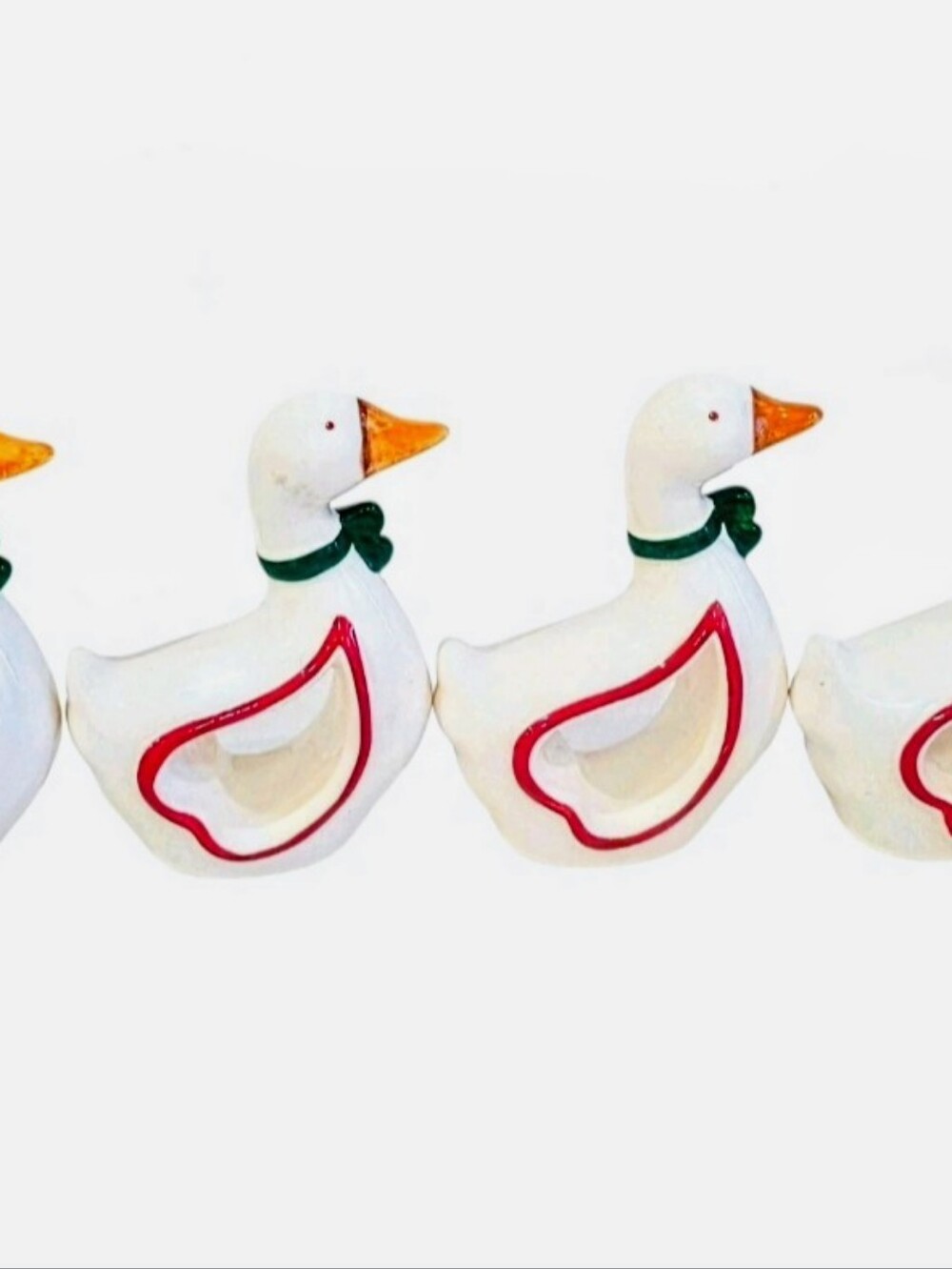 Holiday Goose Napkin Holders By Himark New In Box